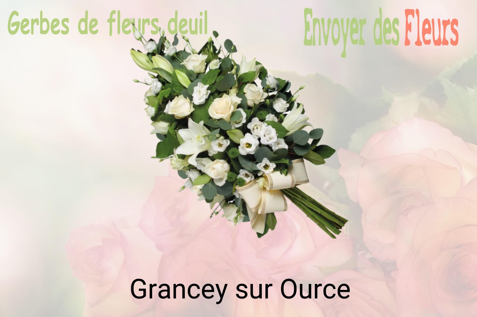 Gerbe de fleurs de deuil livrée à Grancey-sur-Ource